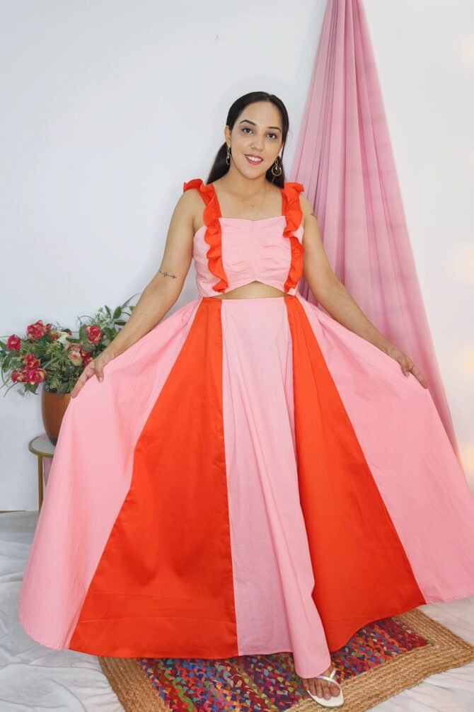 Orange-&-Pink-Chic-Maxi-Dress-2