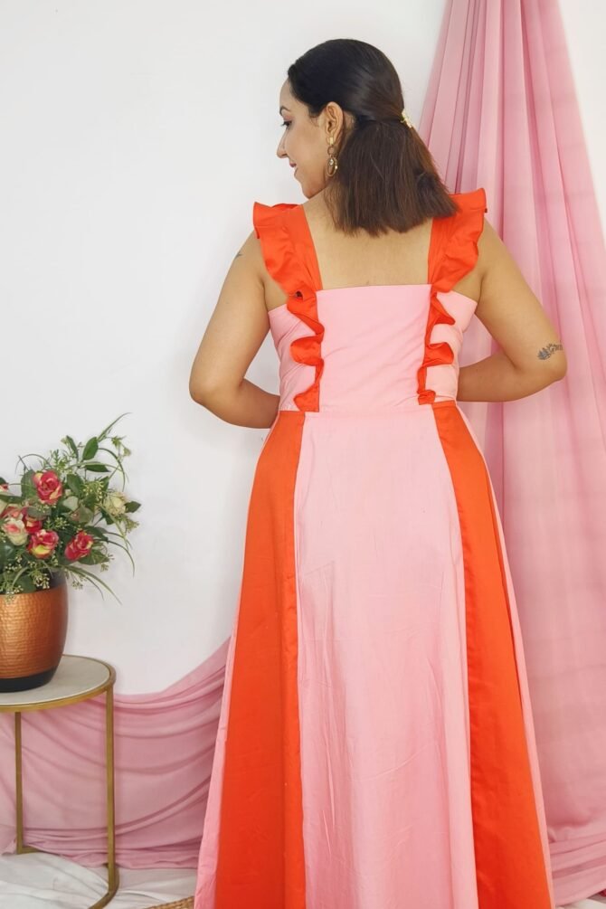Orange-&-Pink-Chic-Maxi-Dress-6