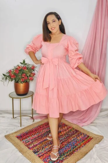 Pink-Dress-With-Big-Bow-1