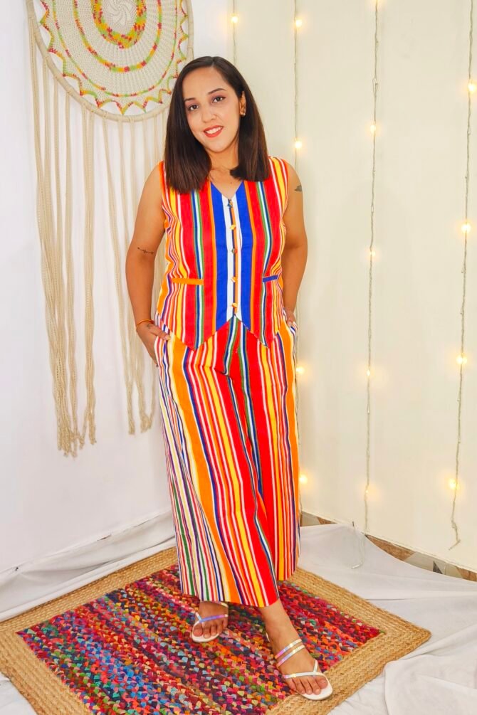 Multi-Color-Stipes-Co-ord-Set-5